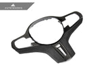 Kies-Motorsports AutoTecknic USA AutoTecknic Carbon Alcantara Steering Wheel Trim - F90 M5 2018-2019