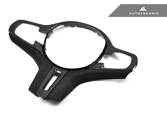 Kies-Motorsports AutoTecknic USA AutoTecknic Carbon Alcantara Steering Wheel Trim - F90 M5 2018-2019