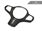 Kies-Motorsports AutoTecknic USA AutoTecknic Carbon Alcantara Steering Wheel Trim - F91/ F92/ F93 M8 F91 M8 Convertible / Non-Heated Steering Wheel / No