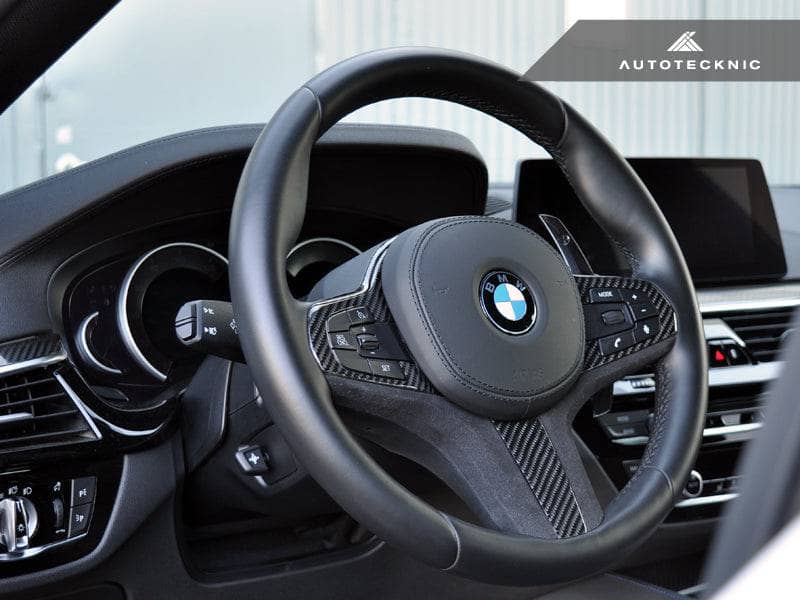 Kies-Motorsports AutoTecknic USA AutoTecknic Carbon Alcantara Steering Wheel Trim - G01 X3 | G02 X4
