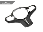 Kies-Motorsports AutoTecknic USA AutoTecknic Carbon Alcantara Steering Wheel Trim - G11/ G12 7-Series