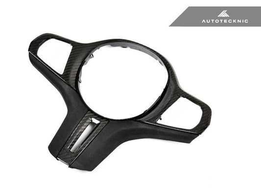 Kies-Motorsports AutoTecknic USA AutoTecknic Carbon Alcantara Steering Wheel Trim - G22/ G26 4-Series G22 4-Series Coupe / Non-Heated Steering Wheel / No