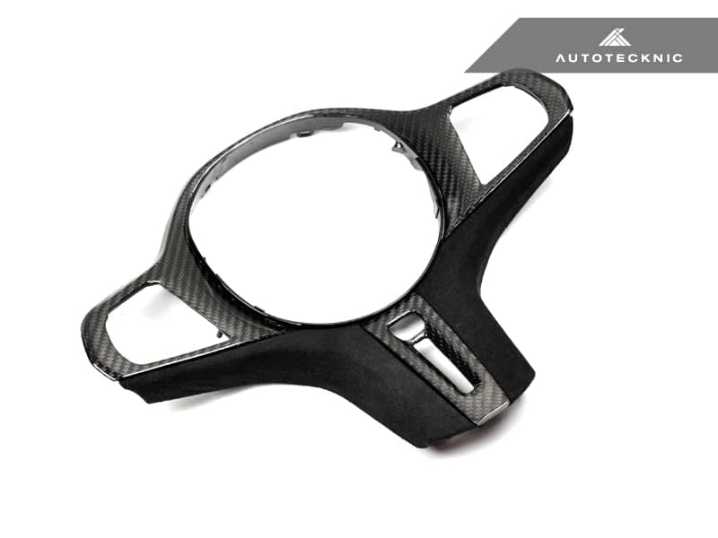 Kies-Motorsports AutoTecknic USA AutoTecknic Carbon Alcantara Steering Wheel Trim - G30 5-Series | G32 6-Series GT G30 5-Series (2020-Up) / Heated Steering Wheel with TJA (Traffic Jam Assistance) / Spoked