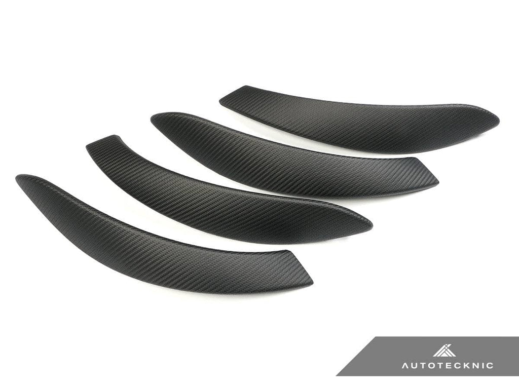 Kies-Motorsports AutoTecknic USA AutoTecknic Carbon Door Grip Handle Trim Set - F30 3-Series | F32 4-Series F30 3-Series Sedan - Front and Rear / Matte Open-Pore Finish