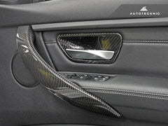 Kies-Motorsports AutoTecknic USA AutoTecknic Carbon Door Grip Handle Trim Set - F8X M3/ M4