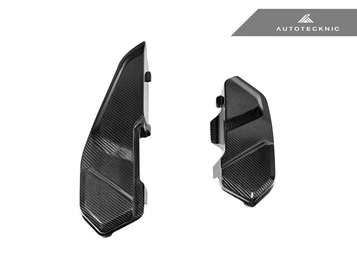 Kies-Motorsports AutoTecknic USA AutoTecknic Carbon Engine Cover Extension Set - F90 M5 | F91 F92 F93 M8