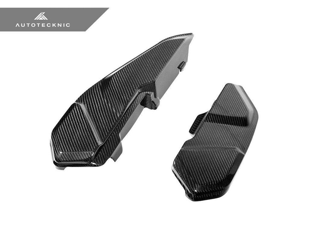 Kies-Motorsports AutoTecknic USA AutoTecknic Carbon Engine Cover Extension Set - F90 M5 | F91 F92 F93 M8