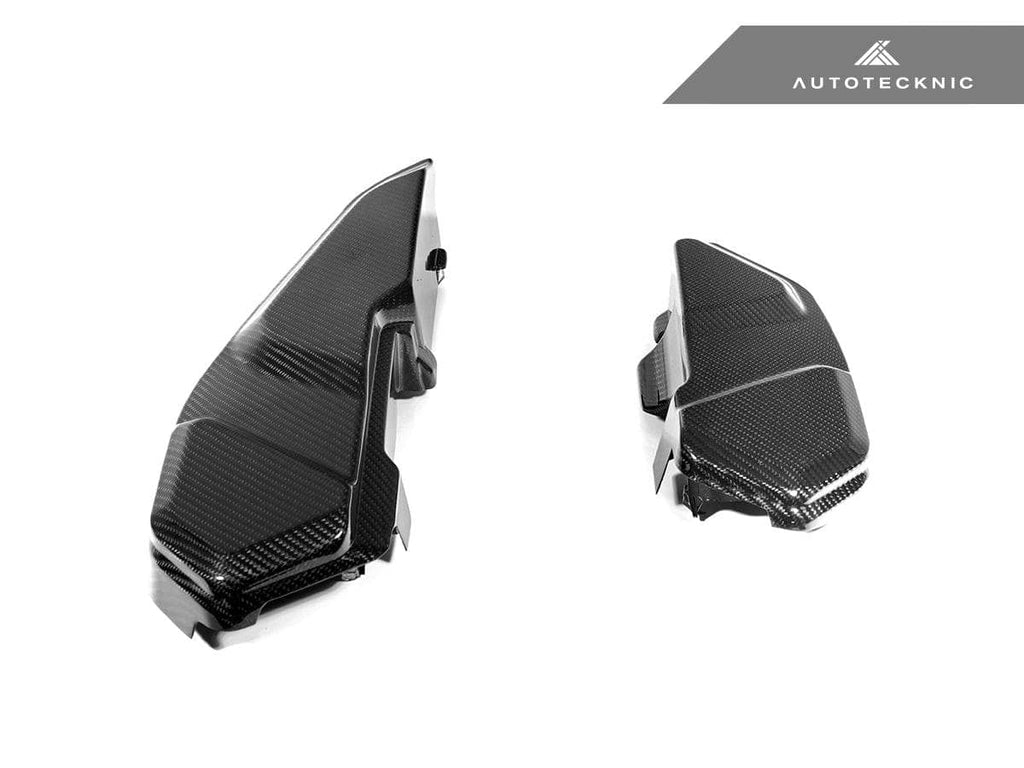 Kies-Motorsports AutoTecknic USA AutoTecknic Carbon Engine Cover Extension Set - F90 M5 | F91 F92 F93 M8