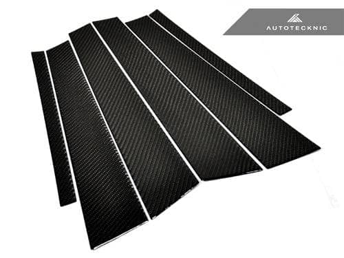 Kies-Motorsports AutoTecknic USA AutoTecknic Carbon Fiber B & C Pillar Covers - BMW F30 3-Series Sedan