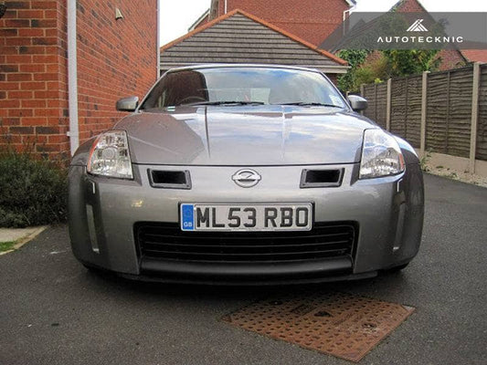 Kies-Motorsports AutoTecknic USA AutoTecknic Carbon Fiber Dual Air Ducts - Nissan 350Z 07-09 (VQ35HR) 350Z 07-09 (VQ35HR)