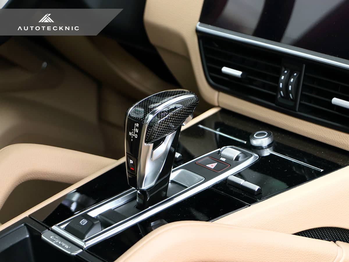 Kies-Motorsports AutoTecknic USA AutoTecknic Carbon Fiber Exclusive Design Shift Lever - Porsche 971 Panamera | 9Y0 Cayenne