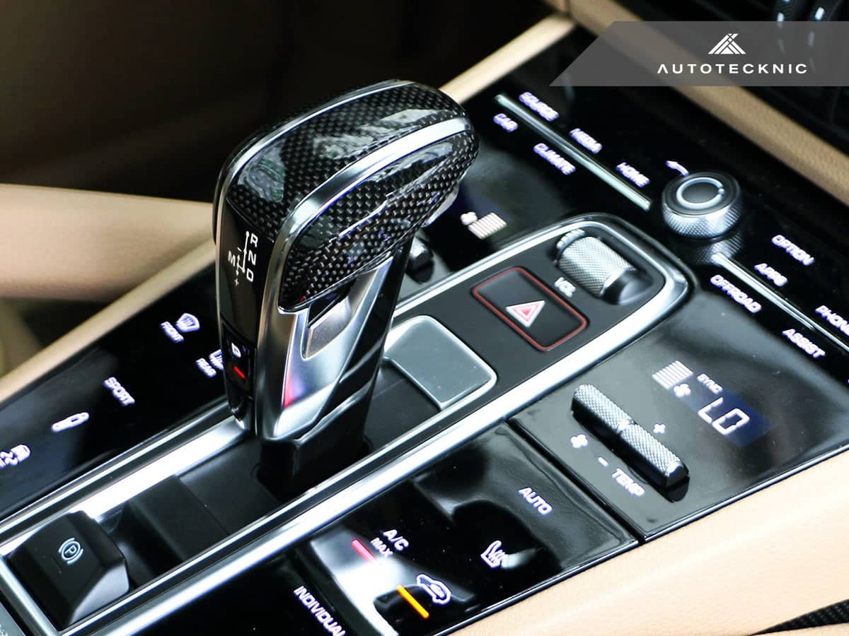 Kies-Motorsports AutoTecknic USA AutoTecknic Carbon Fiber Exclusive Design Shift Lever - Porsche 971 Panamera | 9Y0 Cayenne