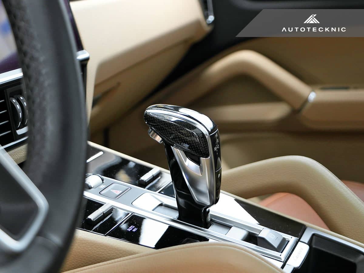 Kies-Motorsports AutoTecknic USA AutoTecknic Carbon Fiber Exclusive Design Shift Lever - Porsche 971 Panamera | 9Y0 Cayenne