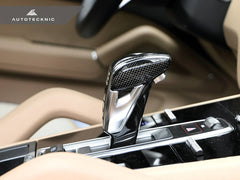 Kies-Motorsports AutoTecknic USA AutoTecknic Carbon Fiber Exclusive Design Shift Lever - Porsche 971 Panamera | 9Y0 Cayenne Porsche Cayenne Models (9Y0 & 9Y0.2) / Satin Silver / No
