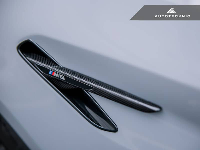 Kies-Motorsports AutoTecknic USA AutoTecknic Carbon Fiber Fender Trim Set - F90 M5 No
