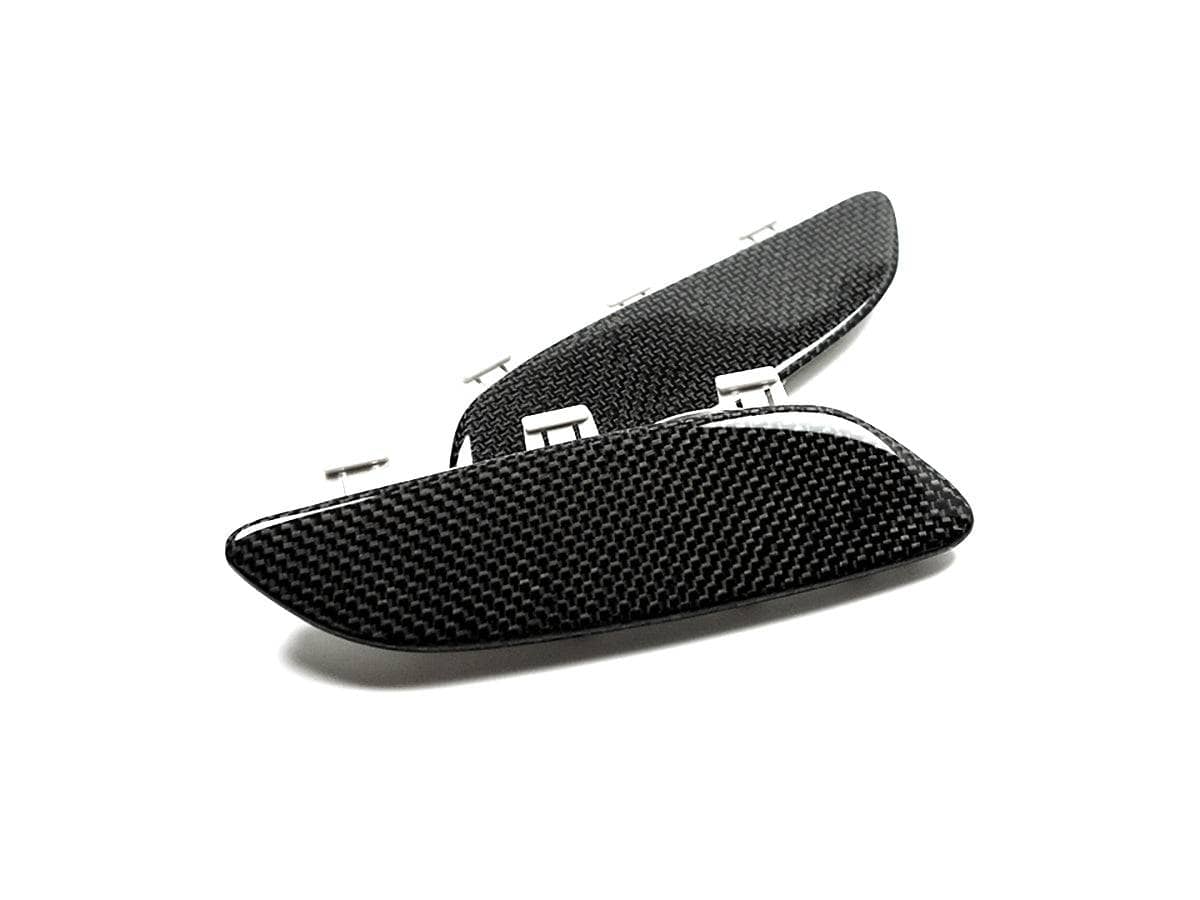 Kies-Motorsports AutoTecknic USA AutoTecknic Carbon Fiber Front Bumper Reflectors - BMW E90 E92 E93 M3 (2008-2013)