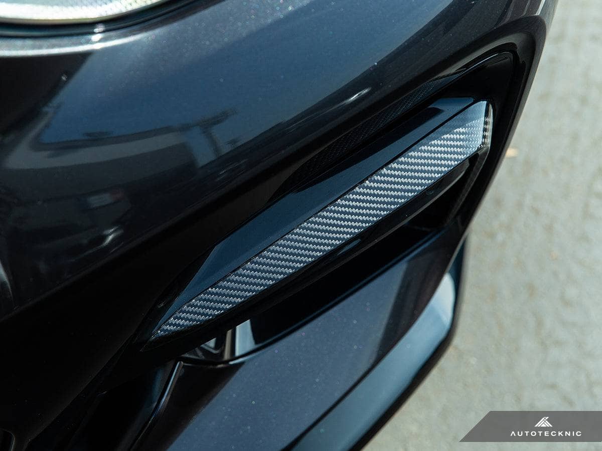 Kies-Motorsports AutoTecknic USA AutoTecknic Carbon Fiber Front Bumper Trim Set - BMW G01 X3 | G02 X4 M40I Pre-LCI