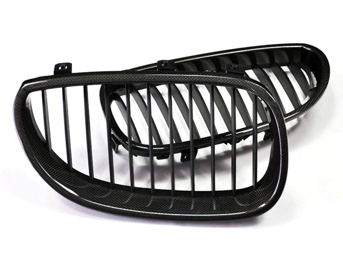 Kies-Motorsports AutoTecknic USA AutoTecknic Carbon Fiber Front Grille Set - BMW E60 Sedan | E61 Wagon | 5-Series Including M5 Main image
