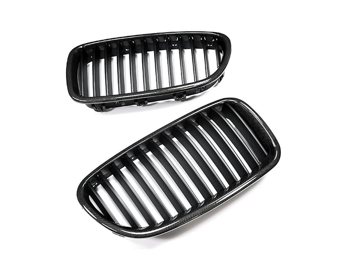 Kies-Motorsports AutoTecknic USA AutoTecknic Carbon Fiber Front Grille Set - BMW F10 Sedan | F11 Wagon | 5-Series