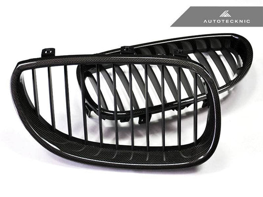 Kies-Motorsports AutoTecknic USA AutoTecknic Carbon Fiber Front Grille Set - E60 Sedan / E61 Wagon | 5 Series including M5