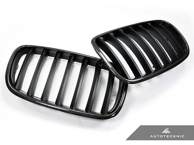 Kies-Motorsports AutoTecknic USA AutoTecknic Carbon Fiber Front Grille Set - E70 X5 / X5M | E71 X6 / X6M