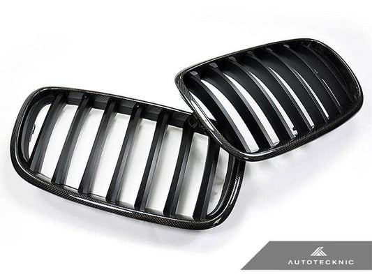 Kies-Motorsports AutoTecknic USA AutoTecknic Carbon Fiber Front Grille Set - E70 X5 / X5M | E71 X6 / X6M