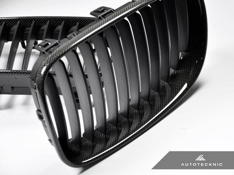 Kies-Motorsports AutoTecknic USA AutoTecknic Carbon Fiber Front Grille Set - E82/ E88 1-Series & 1M