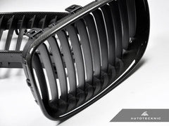 Kies-Motorsports AutoTecknic USA AutoTecknic Carbon Fiber Front Grille Set - E82/ E88 1-Series & 1M
