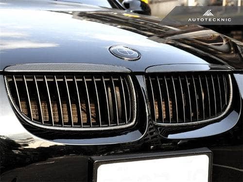 Kies-Motorsports AutoTecknic USA AutoTecknic Carbon Fiber Front Grille Set - E90 Sedan / E91 Wagon | 3 Series