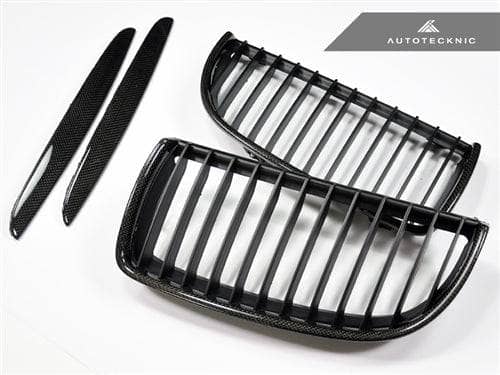 Kies-Motorsports AutoTecknic USA AutoTecknic Carbon Fiber Front Grille Set - E90 Sedan / E91 Wagon | 3 Series