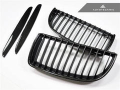Kies-Motorsports AutoTecknic USA AutoTecknic Carbon Fiber Front Grille Set - E90 Sedan / E91 Wagon | 3 Series