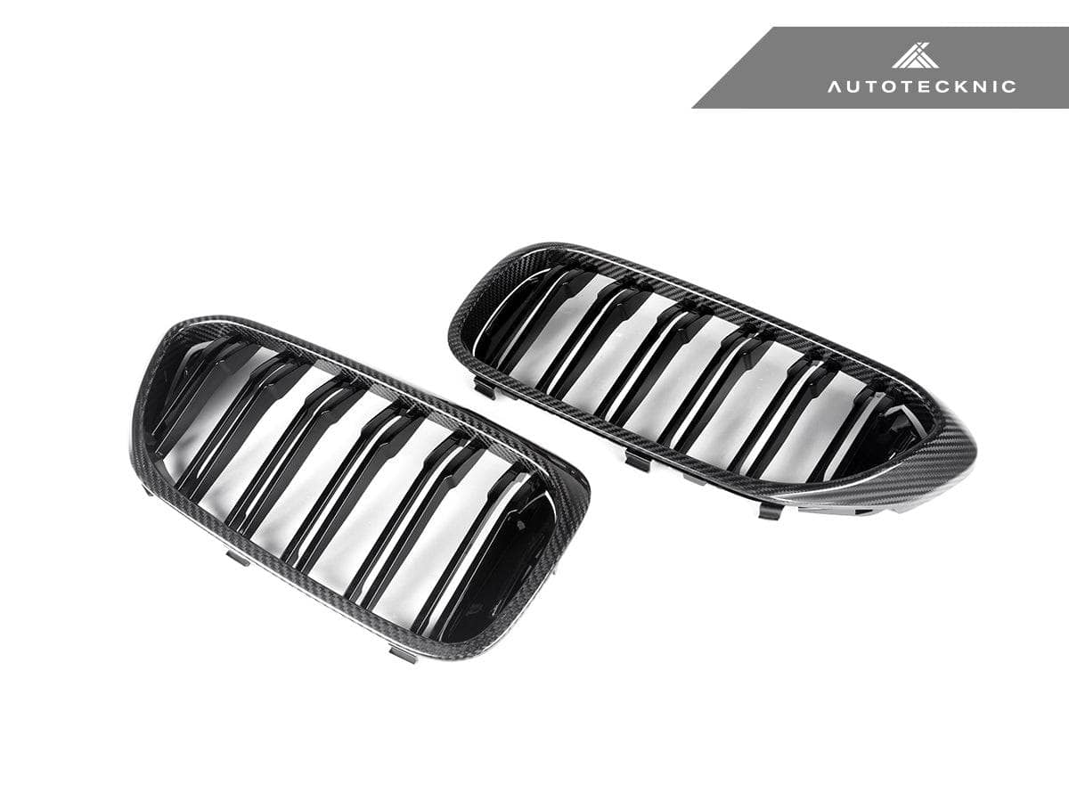 Kies-Motorsports AutoTecknic USA AutoTecknic Carbon Fiber Front Grille Set - G30 5-Series Pre-LCI