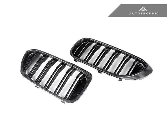 Kies-Motorsports AutoTecknic USA AutoTecknic Carbon Fiber Front Grille Set - G30 5-Series Pre-LCI
