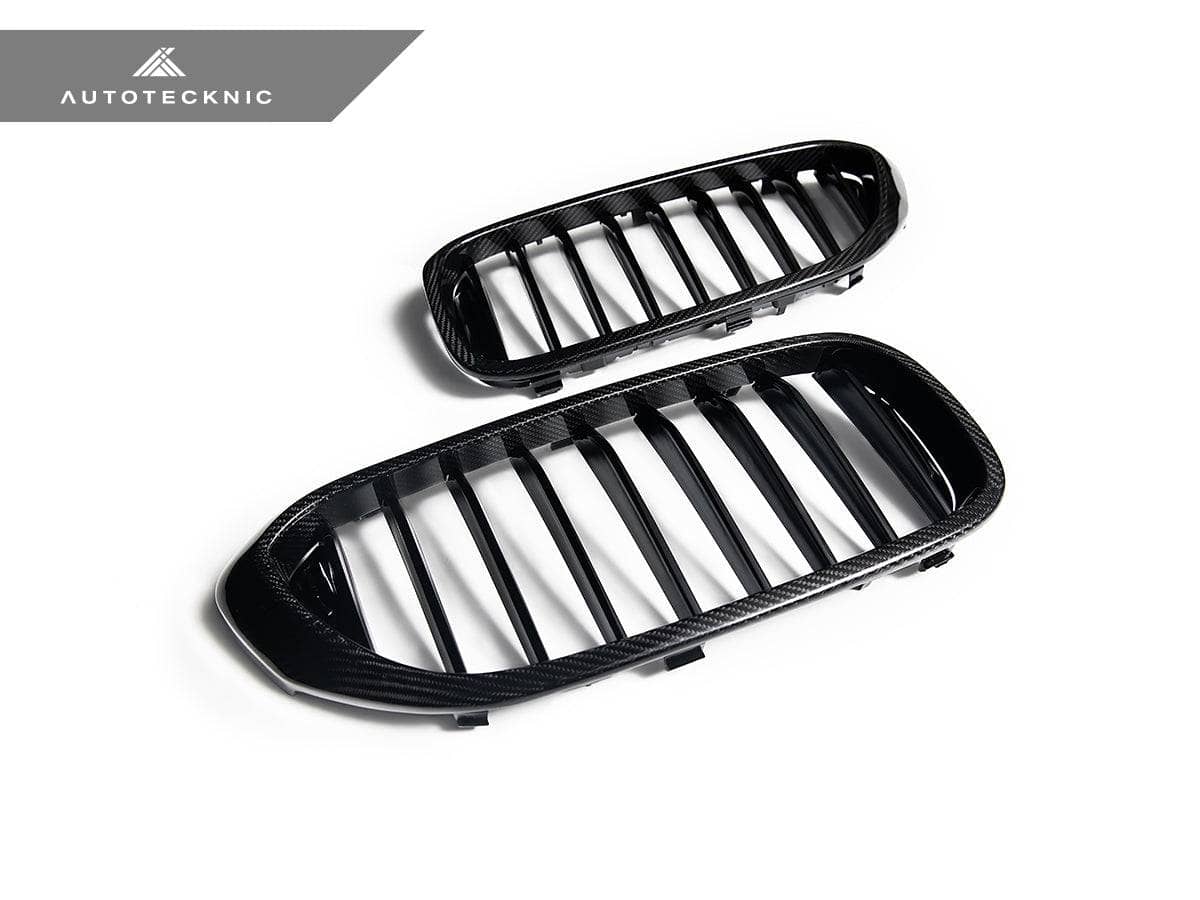 Kies-Motorsports AutoTecknic USA AutoTecknic Carbon Fiber Front Grille Set - G30 5-Series Pre-LCI