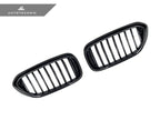 Kies-Motorsports AutoTecknic USA AutoTecknic Carbon Fiber Front Grille Set - G30 5-Series Pre-LCI