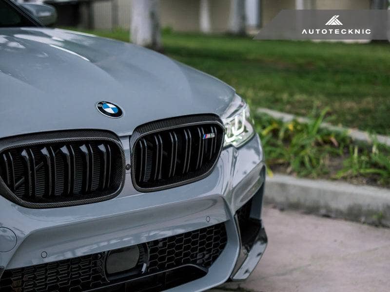 Kies-Motorsports AutoTecknic USA AutoTecknic Carbon Fiber Front Grille Surround Set - F90 M5