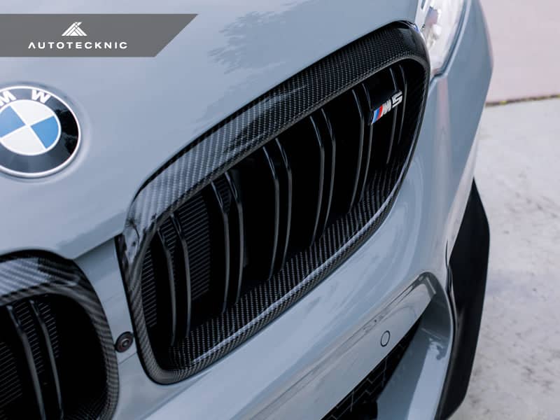 AutoTecknic Carbon Fiber Front Grille Surround Set - BMW F90 M5 Secondary image