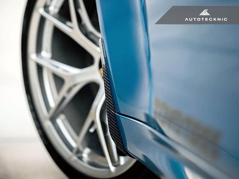 Kies-Motorsports AutoTecknic USA AutoTecknic Carbon Fiber Front Splash Guards - F87 M2 | M2 Competition