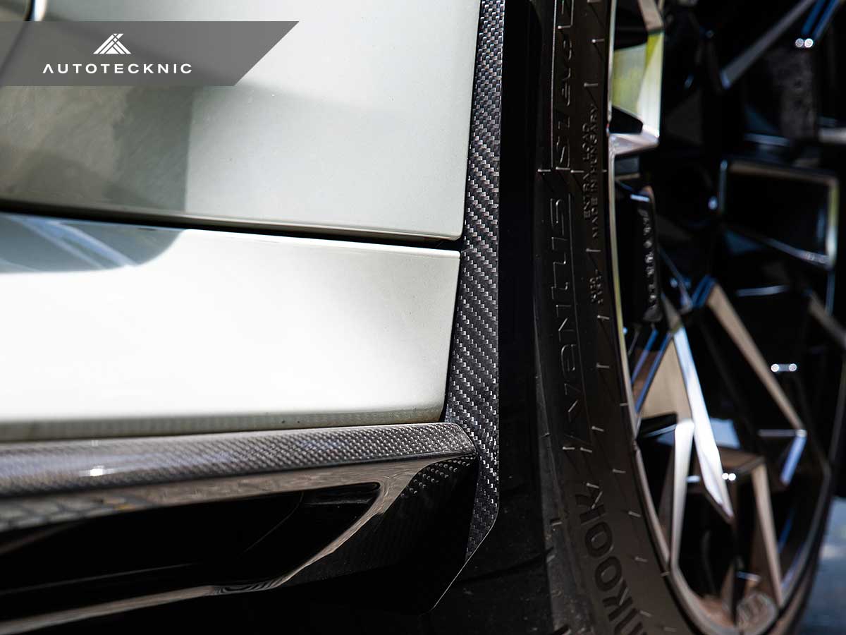 Kies-Motorsports AutoTecknic USA AutoTecknic Carbon Fiber Front Splash Guards - G90/ G99 M5