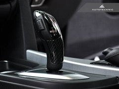 Kies-Motorsports AutoTecknic USA AutoTecknic Carbon Fiber Gear Selector Cover - BMW (Automatic Transmission Equipped Only)