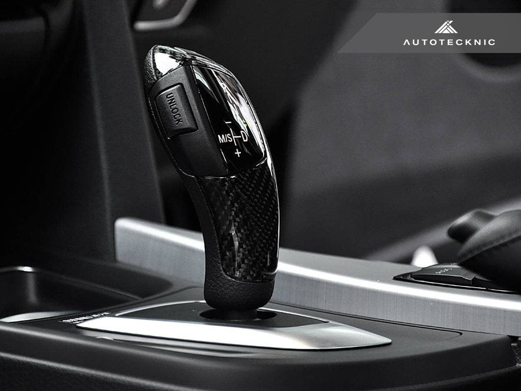 Kies-Motorsports AutoTecknic USA AutoTecknic Carbon Fiber Gear Selector Cover - BMW (Automatic Transmission Equipped Only)