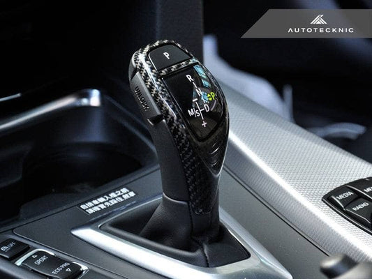 Kies-Motorsports AutoTecknic USA AutoTecknic Carbon Fiber Gear Selector Cover - BMW (Sport Automatic Transmission Equipped Only)
