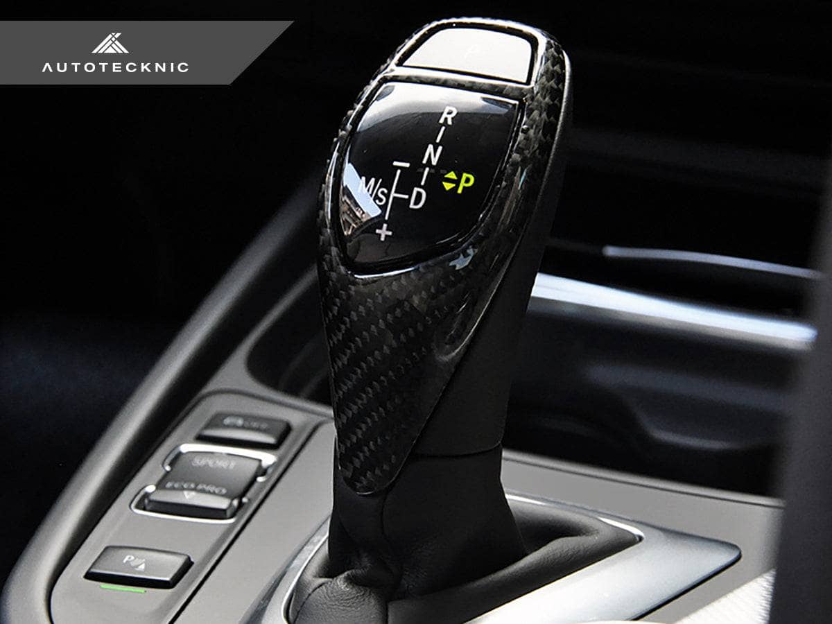 Kies-Motorsports AutoTecknic USA AutoTecknic Carbon Fiber Gear Selector Cover - BMW (Sport Automatic Transmission Equipped Only)