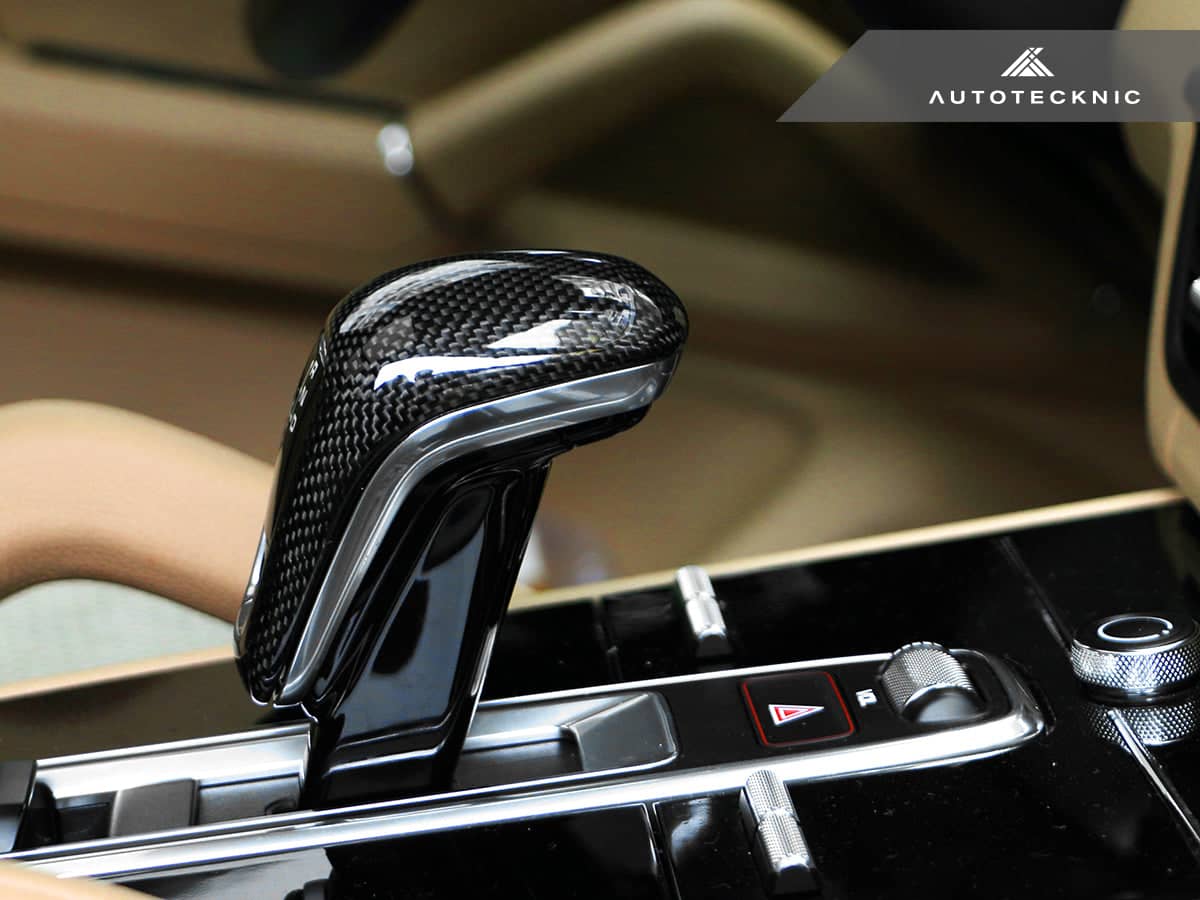 Kies-Motorsports AutoTecknic USA AutoTecknic Carbon Fiber Gear Selector Cover - Porsche 9Y0 Cayenne 2019-2023