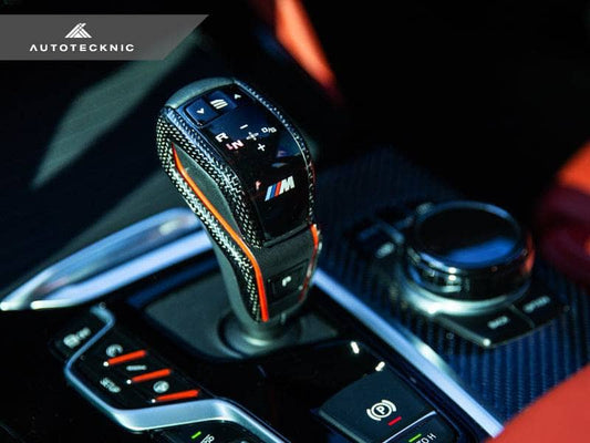 Kies-Motorsports AutoTecknic USA AutoTecknic Carbon Fiber Gear Selector Side Covers - F90 M5
