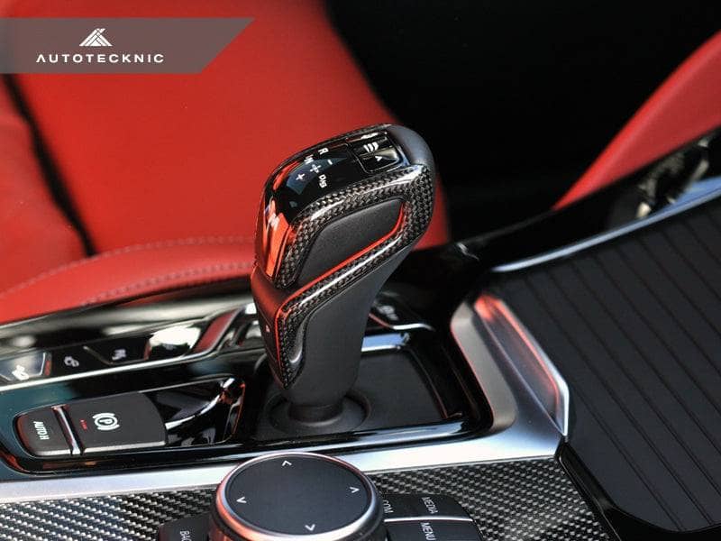 Kies-Motorsports AutoTecknic USA AutoTecknic Carbon Fiber Gear Selector Side Covers - F90 M5