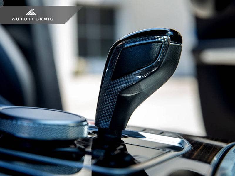 Kies-Motorsports AutoTecknic USA AutoTecknic Carbon Fiber Gear Selector Side Trims - F40 1-Series | F44 2-Series Gran Coupe
