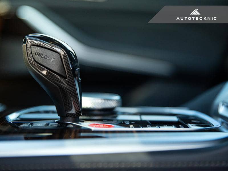 Kies-Motorsports AutoTecknic USA AutoTecknic Carbon Fiber Gear Selector Side Trims - G42 2-Series Coupe Main image