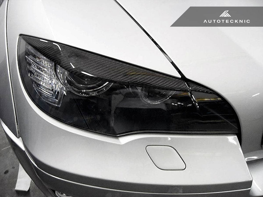 Kies-Motorsports AutoTecknic USA AutoTecknic Carbon Fiber Headlight Trim Set - BMW E70 X5 | X5M | E71 X6 | X6M