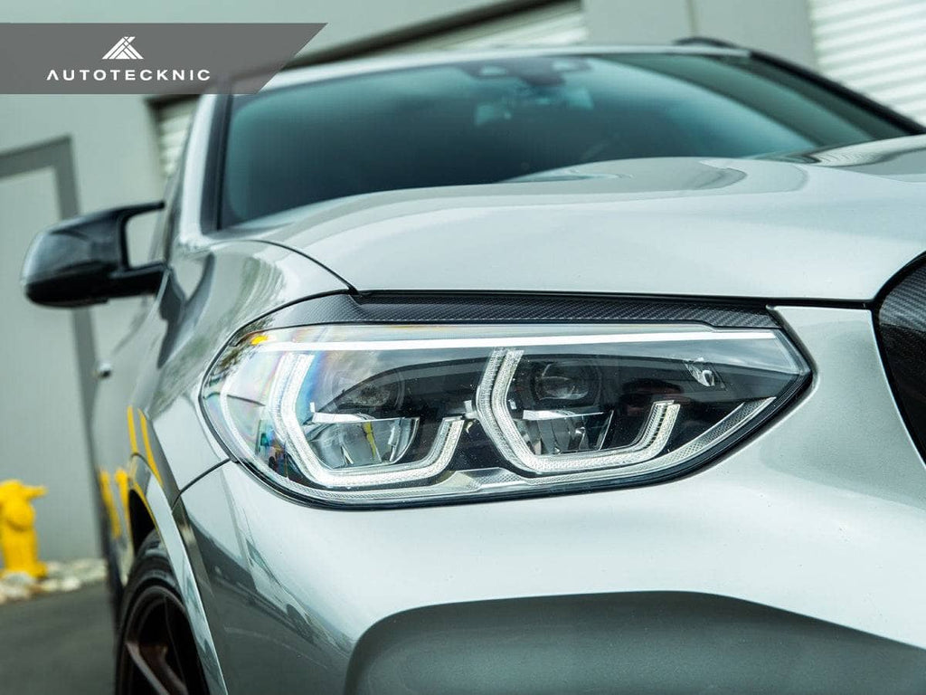 Kies-Motorsports AutoTecknic USA AutoTecknic Carbon Fiber Headlight Trim Set - BMW F97 X3M / F98 X4M